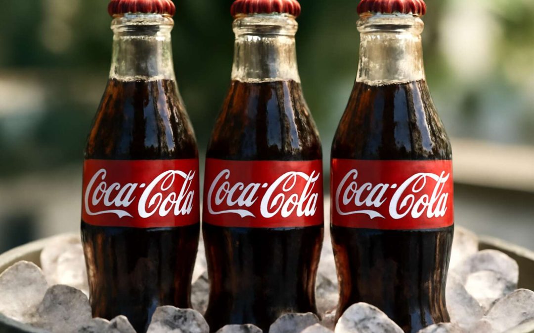 glass bottles of coke