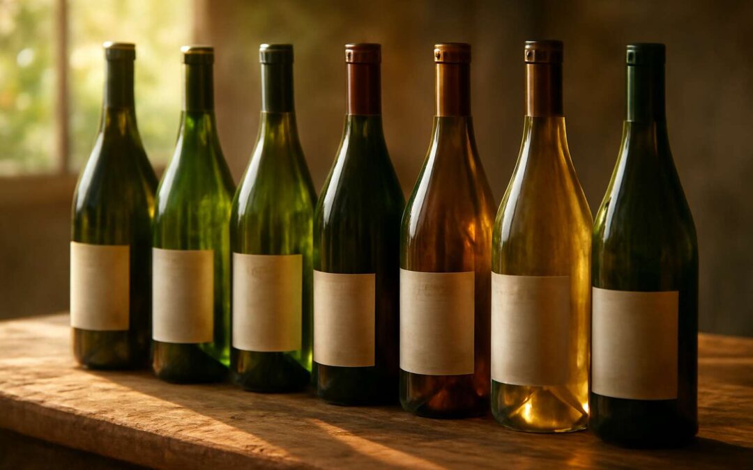wine glass bottles