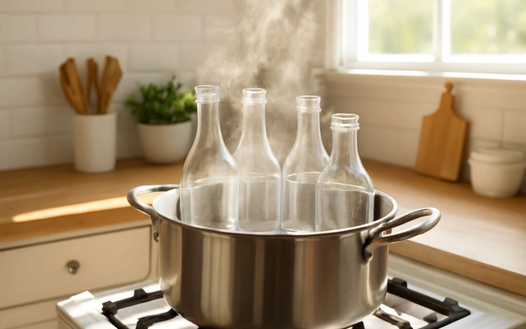how sterilize glass bottles