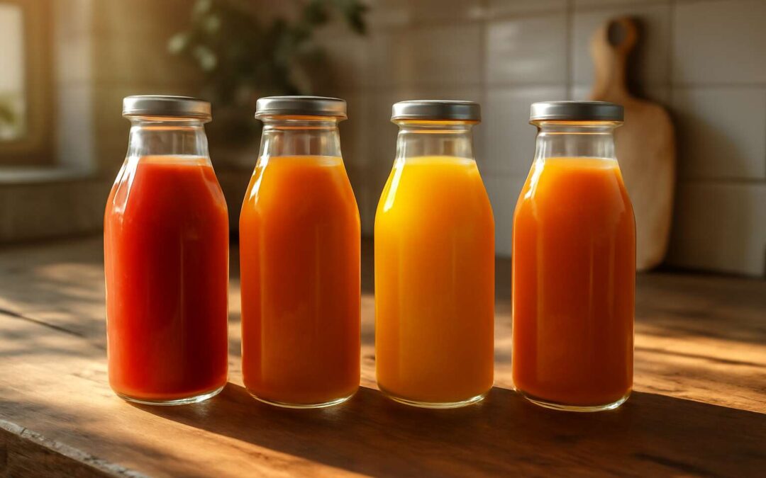 glass juice bottles reusable