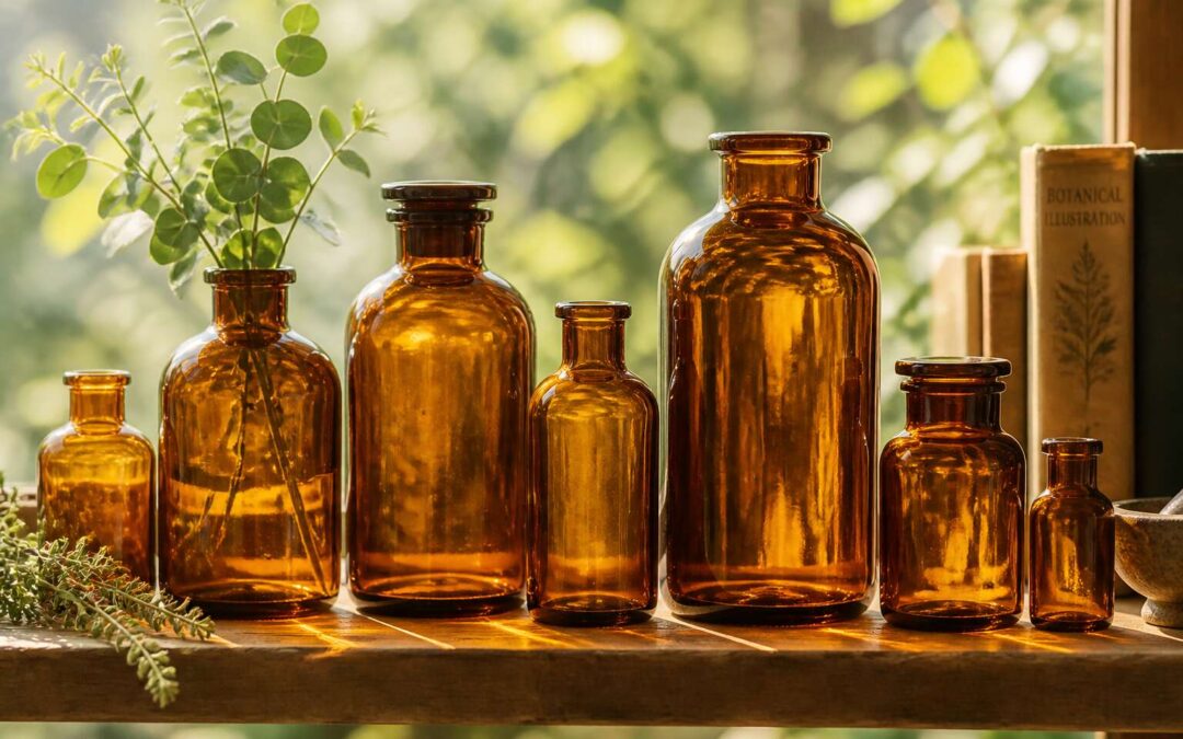 why amber glass bottles