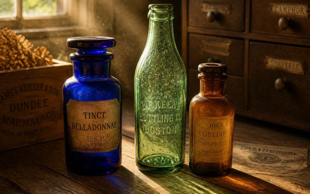 glass bottles link to the past